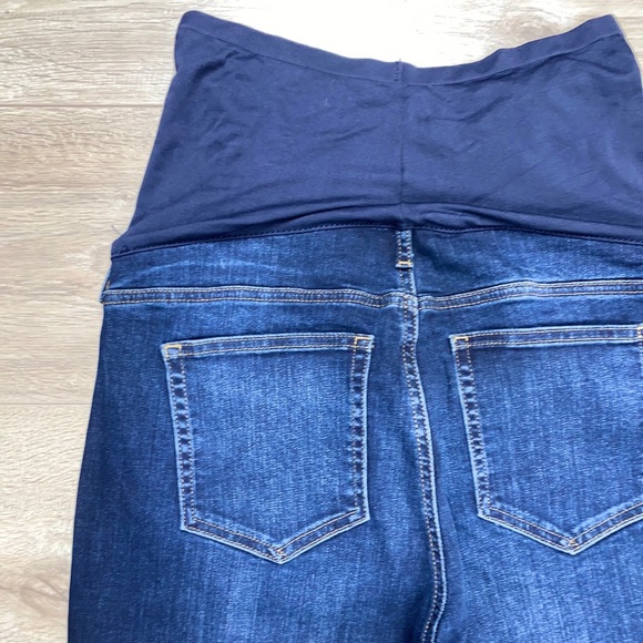 NWOT GAP Full Belly Band Maternity Dark Wash Jeans 30S - Picture 10 of 13